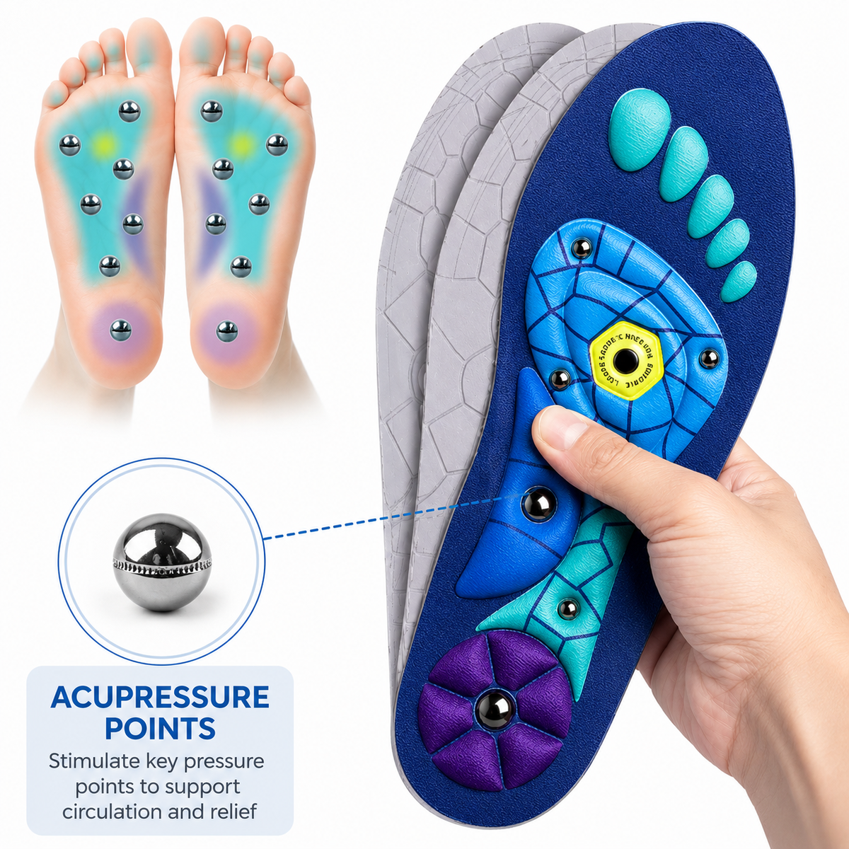 Acupressure Therapeutic Insoles